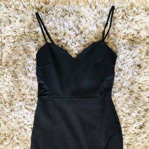 Black mini dress